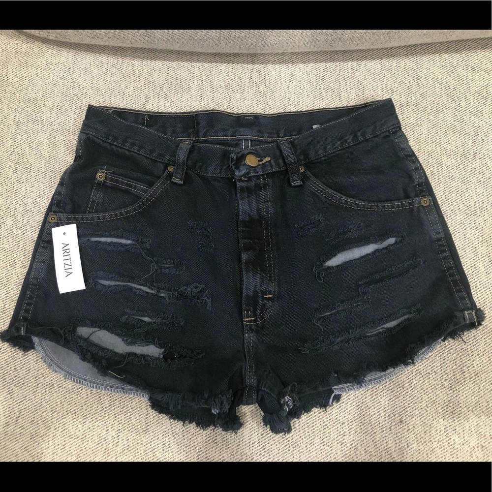 Aritzia Wrangler Vintage Distressed Shorts